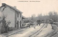 Gacogne - Gare Brassy-Gacogne - cliché rare à Gâcogne