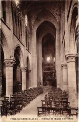 Triel Interieur de l'Eglise XIIIe siecle France