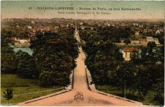 Maisons-Laffitte Avenue de Paris au loin Sartrouville France à Maisons-Laffitte