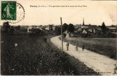 Pernay Vue generale prise de la route de Cinq Mars France à Pernay