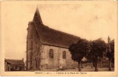 Sonzay L1Eglise et la Place de l'Eglise France à Sonzay