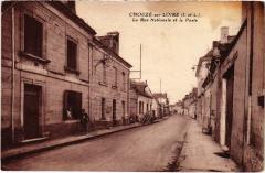 Chouze s Loire La Rue Nationale et la Poste France
