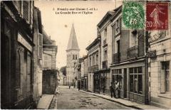 Preuilly La Grande Rue et l'Eglise France