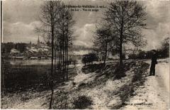 Chateau la Valliere Le Lac, vue de neige France