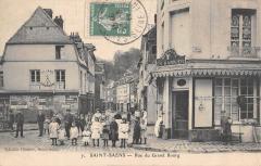 Saint Saens - Rue Du Grand Bourg - cliché rare à Saint-Saëns