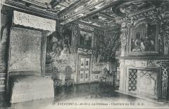 Carte postale ancienne Le Château - La Chambre du Roi
                                                                     à Cheverny
                                