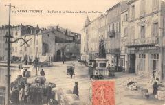 Saint Tropez - Le Port Et Statue Du Bailly De Suffren à Saint-Tropez