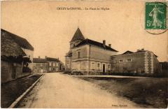 Cruzy-le-Chatel La Palce de l'Eglise France