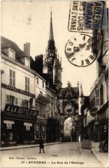 La Rue de l'Horloge à Auxerre
