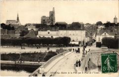 Sens Entree de la Ville par la Pont de l'Yonne France