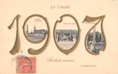 Le Creusot - Annee 1907 au Creusot