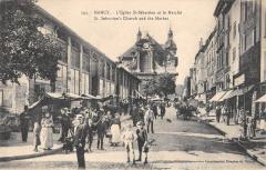 Nancy - L'Eglise Saint Sebastien Et Le Marche à Nancy