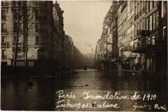 Inondations 1910 Paris Fg Saint-Antoine carte photo
