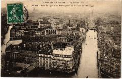 Carte postale ancienne Rues de Lyon et de Bercy prises de la Tour de l'Horloge
                                                                     à Paris 12e
                                
