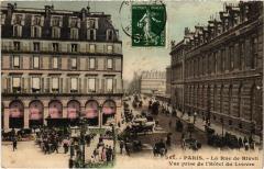 Paris 1e Rue de Rivoli Hotel du Louvre à Paris 1er