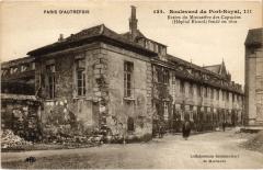 Carte postale ancienne Boulevard du Port-Royal - Restes du Monastère des Capucins (Hôpital Ricord)
                                                                     à Paris 14e
                                