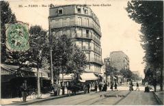 Carte postale ancienne Rue de la Convention prise de la rue Saint-Charles
                                                                     à Paris 15e
                                