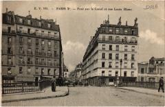 Paris 10e Pont sur le Canal rue Louis Blanc à Paris 10e
