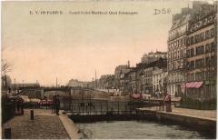 Paris 10e Canal Saint-Martin Quai Jemmapes à Paris 10e