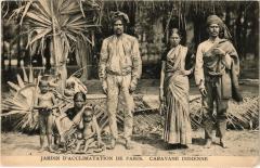 Carte postale ancienne Jardin d'Acclimatation de Paris - Caravane Indienne
                                                                     à Neuilly-sur-Seine
                                