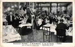 Paris 10e 2, Bd Saint-Martin Restaurant Boyer à Paris 10e