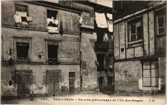 Carte postale ancienne Un coin pittoresque de l'Ile des Singes
                                                                     à Paris 13e
                                
