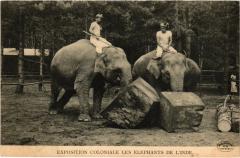 Paris Expo Coloniale Elephants de l'Inde