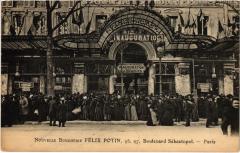 Paris 2e 95, Bd Sébastopol Boucherie Félix Potin -
																					75002 Paris 2e
																			