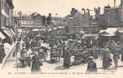 Le Mans - Place De L'Eperon Un Jour De Marche au Mans