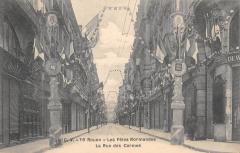 Rouen - Fetes Normandes 1909 - La Rue Des Carmes -
																					76100 Rouen
																			