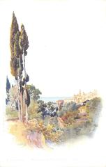 Cpa Illustrateur - Alpes Maritimes - E.lessieux - Menton - Vieille Ville à Menton
