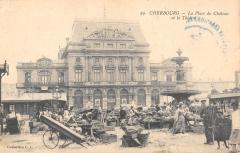 Cherbourg - La Place Du Chateau Et Le Theatre