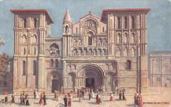 Bordeaux - Cpa Illustrateur - Eglise Sainte Croix à Bordeaux