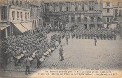 Noyon - Revue Passee Par Le Roi D'Italie - Place De L'Hotel De Ville A No à Noyon