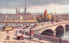 Rouen - Cpa Illustrateur - Pont Corneille Et Les Quais -
																					76100 Rouen
																			