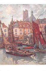 Dieppe - Cpa Illustrateur G.charpentier - Dans Le Port A Dieppe -
																					76370 Dieppe
																			