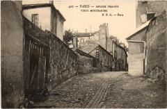 Carte postale ancienne Impasse Trainée - Vieux Montmartre
                                                                     à Paris 18e
                                