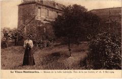 Vieux Montmartre - Maison de la belle Gabrielle - Parc de la rue Cortot à Paris 18e