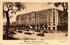 Paris 8e Bd Haussmann hotel Ambassador à Paris 8e