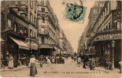Carte postale ancienne La rue de Clignancourt
																	 à Paris 18e
								