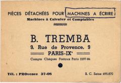 Paris 9e 9, rue de Provence B. Tremba Advertisement -
																					75009 Paris 9e
																			
