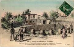 Carte postale ancienne Vieux Montmartre - Ancienne Place de l'Abreuvoir, aujourd'hui Place de Constantin Pecqueur
                                                                     à Paris 18e
                                