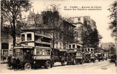Avenue de Clichy - Station des Omnibus automobiles à Paris 17e