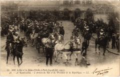 Roi et la Reine d'Italie Paris Rambouillet Arrivée Royalty