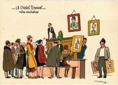 Paris A l'Hotel Drouot Les encheres Artist signed