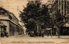 La gare du Point du Jour et le Boulevard Exelmans à Paris 16e