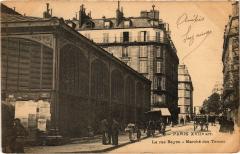 Carte postale ancienne La rue Bayen - Marché des Ternes
                                                                     à Paris 17e
                                