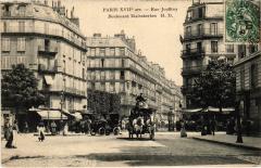 Carte postale ancienne Rue Jouffroy - Boulevard Malesherbes
                                                                     à Paris 17e
                                