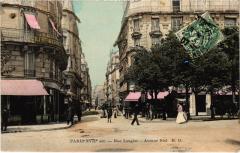Carte postale ancienne Rue Laugier - Avenue Niel
                                                                     à Paris 17e
                                