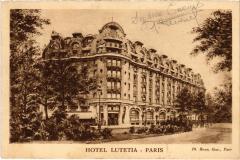 Paris 6e Hotel Lutétia à Paris 6e